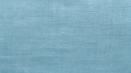 Light Sky Blue Linen Paper Fabric Texture Background - Textile Material - Generative AI