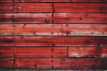 Fototapeta premium Red wooden planks background. red wood backdrop. High quality photo Generative AI