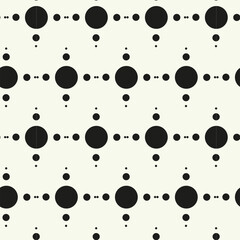 Vector monochrome geometric pattern in simple graphic design. Fashion trendy geometry.