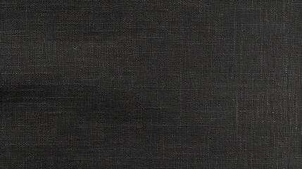 Fototapeta na wymiar Black Linen Paper Fabric Texture Background - Textile Material - Generative AI