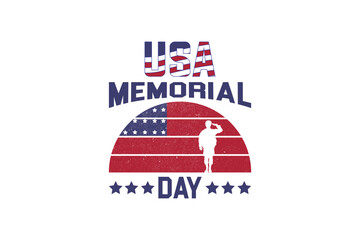 Happy memorial day. USA Flag Patriotic, Independence Day vector illustration.