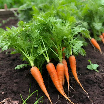 raccolta di carote imagine generata ia