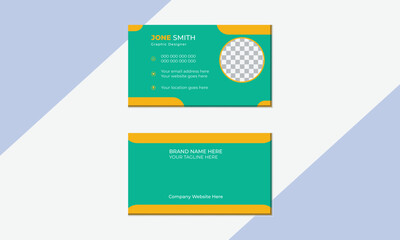 Modern Creative And Clean Business Card Design Template, Visiting Card