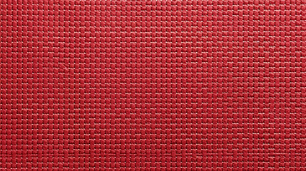 Fototapeta premium Red Embossed Cross Stitch - Paper or Fabric Texture Background - Textile Material - Generative AI