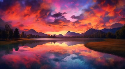 Imposing Backdrops and Vibrant Skies: The Magic of Sunset Landscapes