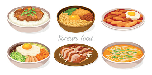 Korean food set