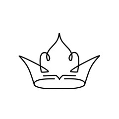 Hand drawn crown vector