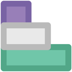 Stair fence bold line icon