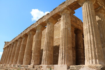 Obraz premium Concordia temple of Agrigento, Sicily Italy