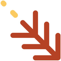 Trendy line icon of sun