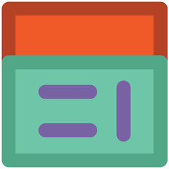 A fine line icon of a calculator 