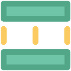 An icon of business presentation bold line design 