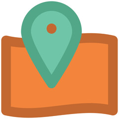 An icon of business presentation bold line design 