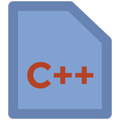 Obraz premium Bold line icon of a c language 