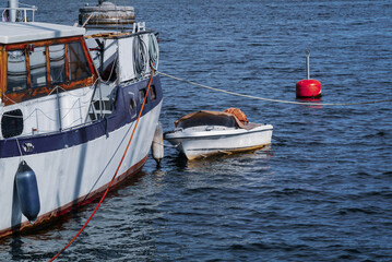 Obraz premium boat in the harbor