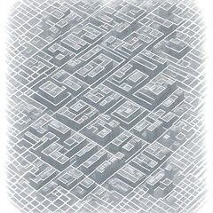 Office maze. Ai generated 