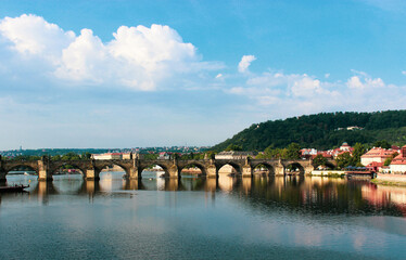 Fototapeta na wymiar The Charlie Bridge in Prague, Czech Republic