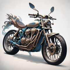 Motorbike design.Created with Generative AI