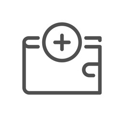 Fototapeta premium Payment method related icon outline and linear vector.