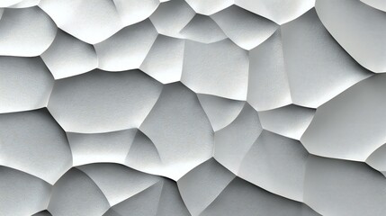 Subtle 3D White Geometric Pattern