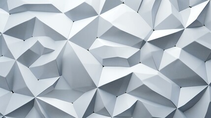Obraz premium 3D White Geometric Pattern