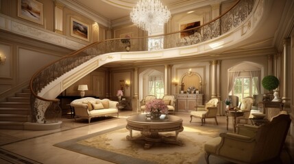 interior of a luxurious house