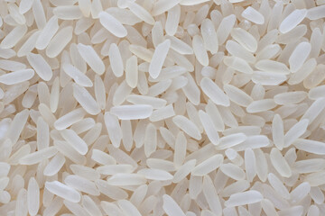 Long rice grain texture top view background