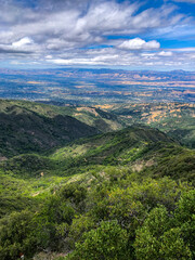 Fototapeta na wymiar Beautiful view from the Mount Umunhum trail in California