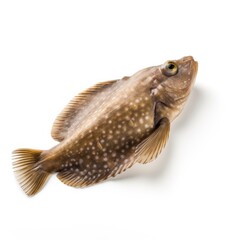 Fototapeta premium Sole fish isolated on white. Generative AI