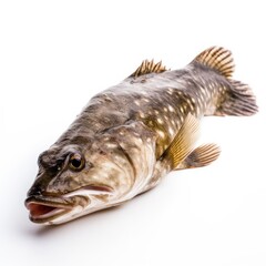 Fototapeta premium Catfish fish isolated on white. Generative AI