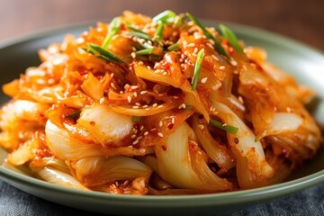 Kimchi is a traditional Korean banchan consisting Food Photography