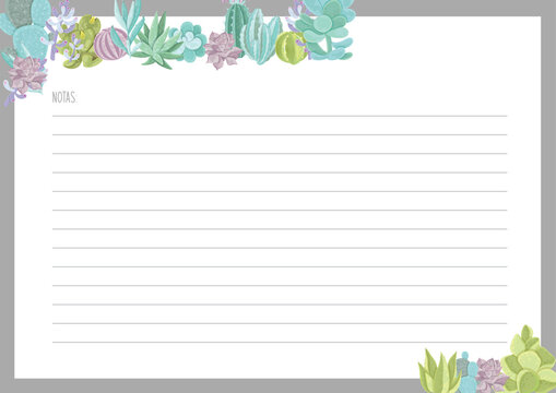 Calendario Planificador 2024 en Espa&ntilde;ol - Tama&ntilde;o A4 - Notas