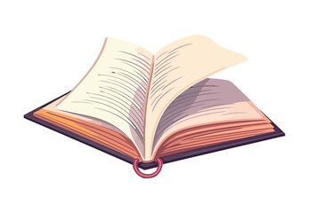 Antique book bookmark symbolizes wisdom