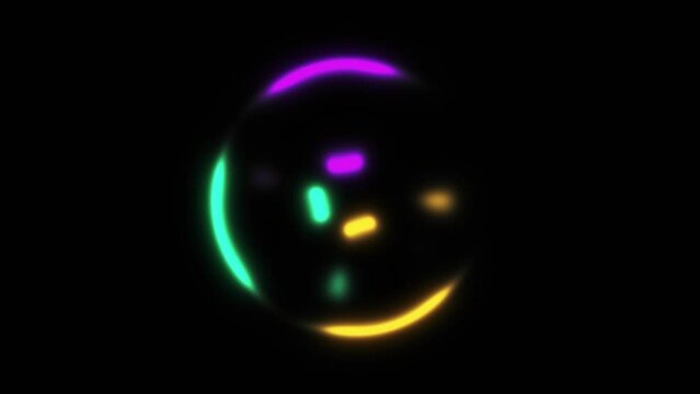 a close up of a glowing object in the dark, a raytraced image, generate multiple random colors, abstract album cover, avatar image, orb