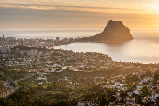 Panorama of Calp and Penon de ifach