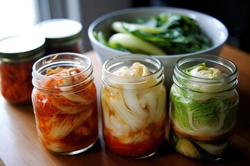 Kimchi is a traditional Korean banchan consisting Food Photography