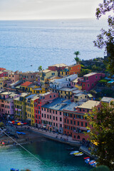 Landscape of the fishing village of Vernazza, Cinque Terre region of Liguria.