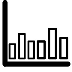 Statistics graph icon transparent png 