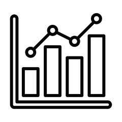 Statistics graph icon transparent png 