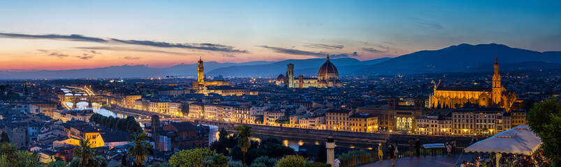 Florenz in der Abenddämmerung