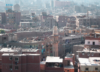 Cairo, city view from Al Azhar park
