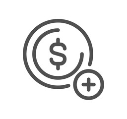 Payment method related icon outline and linear vector.