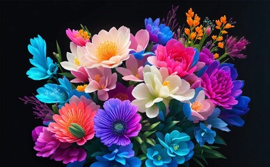 A bouquet of wonderful Colorful flowers 