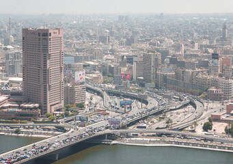 Fototapeta na wymiar Cairo, city view from TV tower