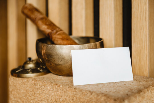 Business card with yoga stuff