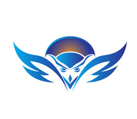 creative owl logo vector design 