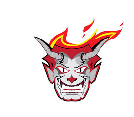 mask logo design vector simple