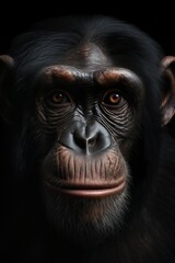 Zoo Animal Profile Picture of a Chimpanzee