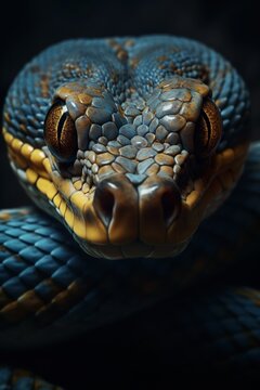 Zoo Animal Profile Picture of a Snake