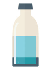white plastic bottle product icon